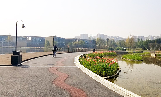 空港运动公园绿道,空港城市绿道骑行