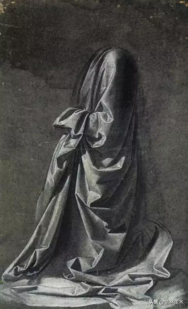 素描简单的衬布褶,素描衬布非常暗