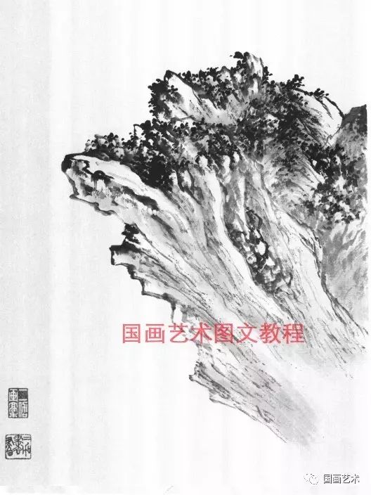 山水画树木基础技法,张际才现代山水画技法视频