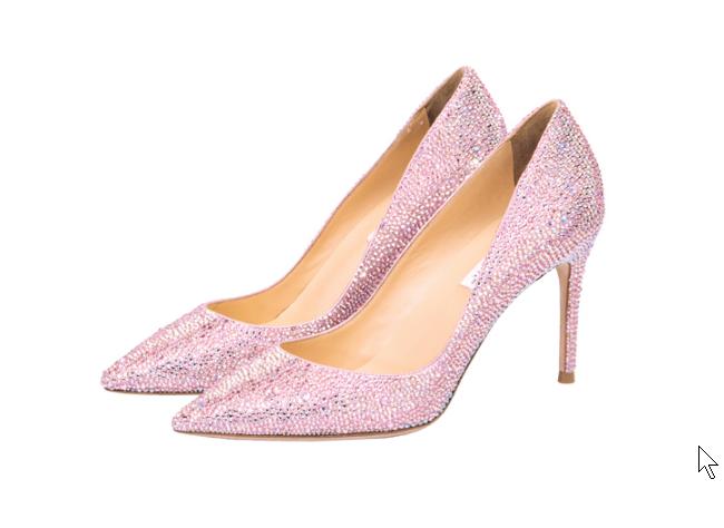 时尚水钻婚鞋,婚鞋施华洛