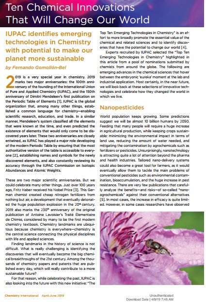 揭秘！纳米农药、固态电池、流动化学、3D生物打印……这些改变世界的神奇技术原来都来自化学领域