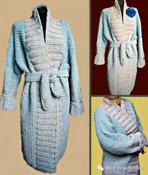 春秋针织女装长款开衫外套,加肥加大针织开衫外套长款