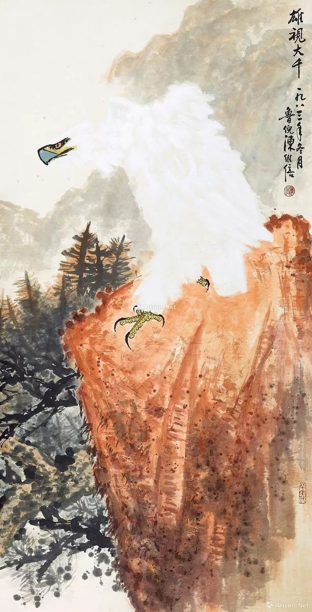 陈继儒山水画作品欣赏,陈良宗山水画作品欣赏