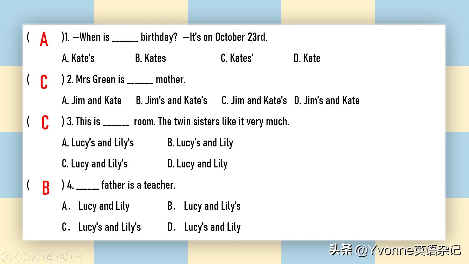 英语语法不可数名词,名词所有格英语语法