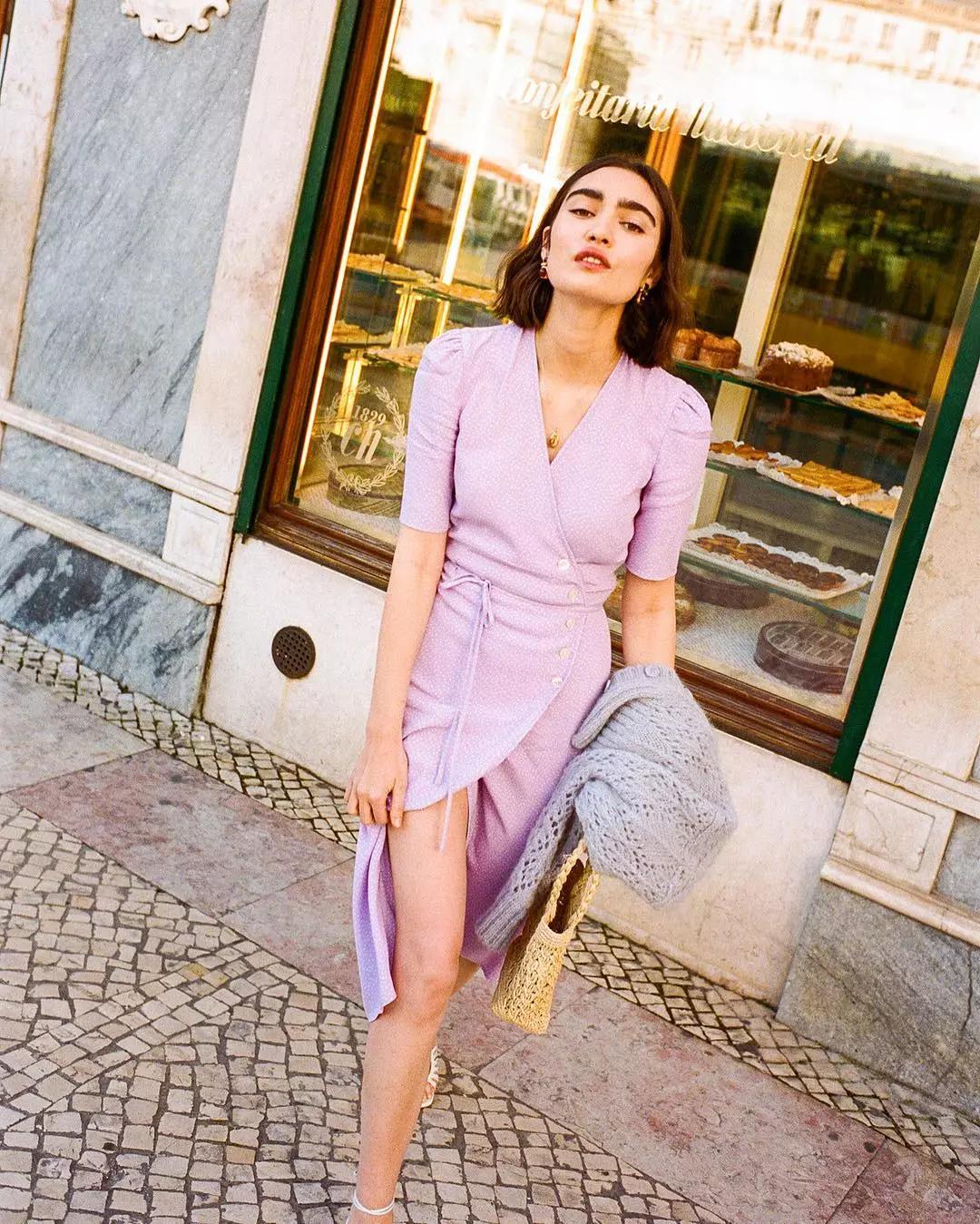 夏日就穿糖果色连衣裙，贼靓，回头率200%