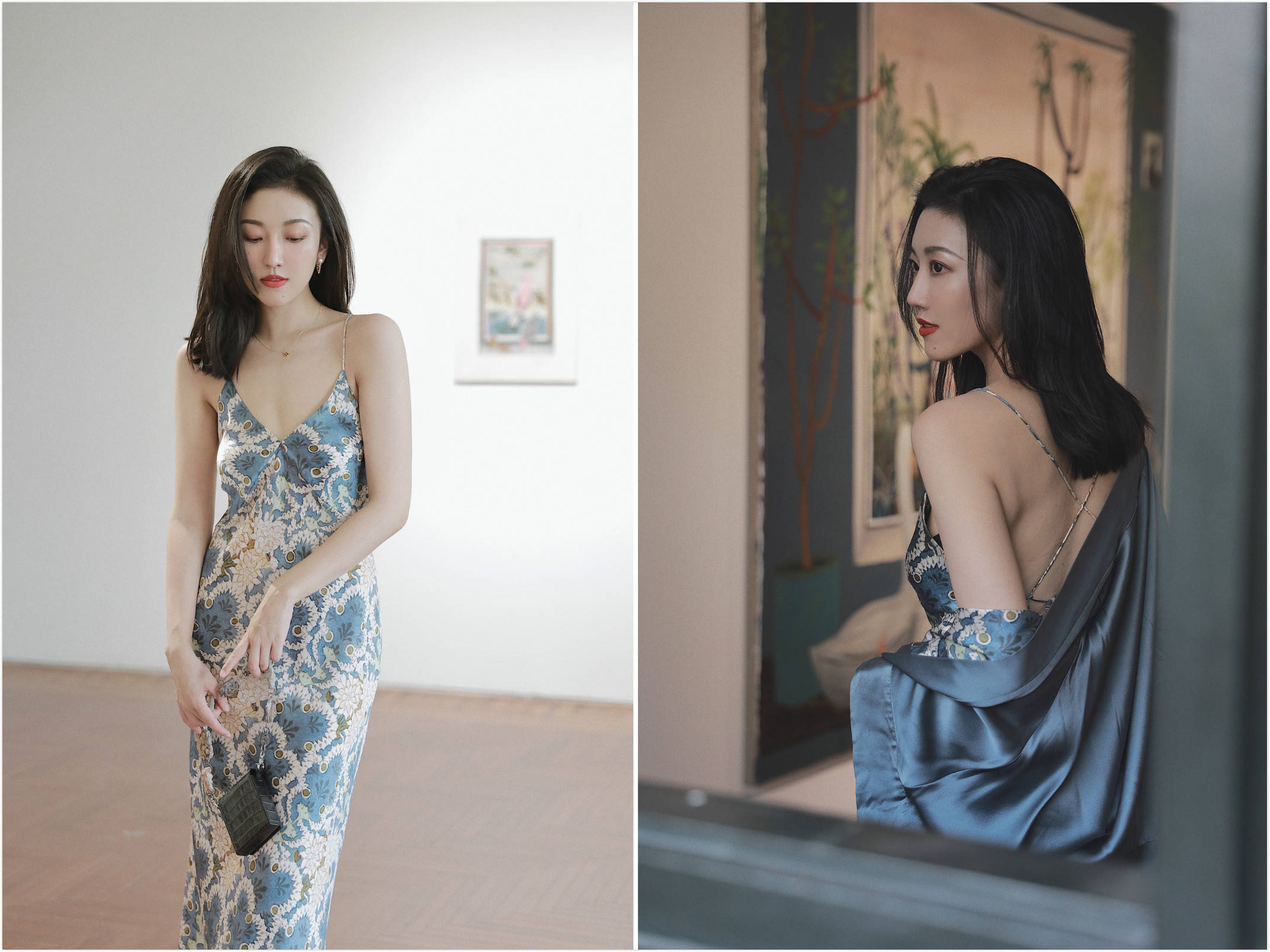 夏日衣橱必备元素,衣着青色焕活夏日衣橱新灵感