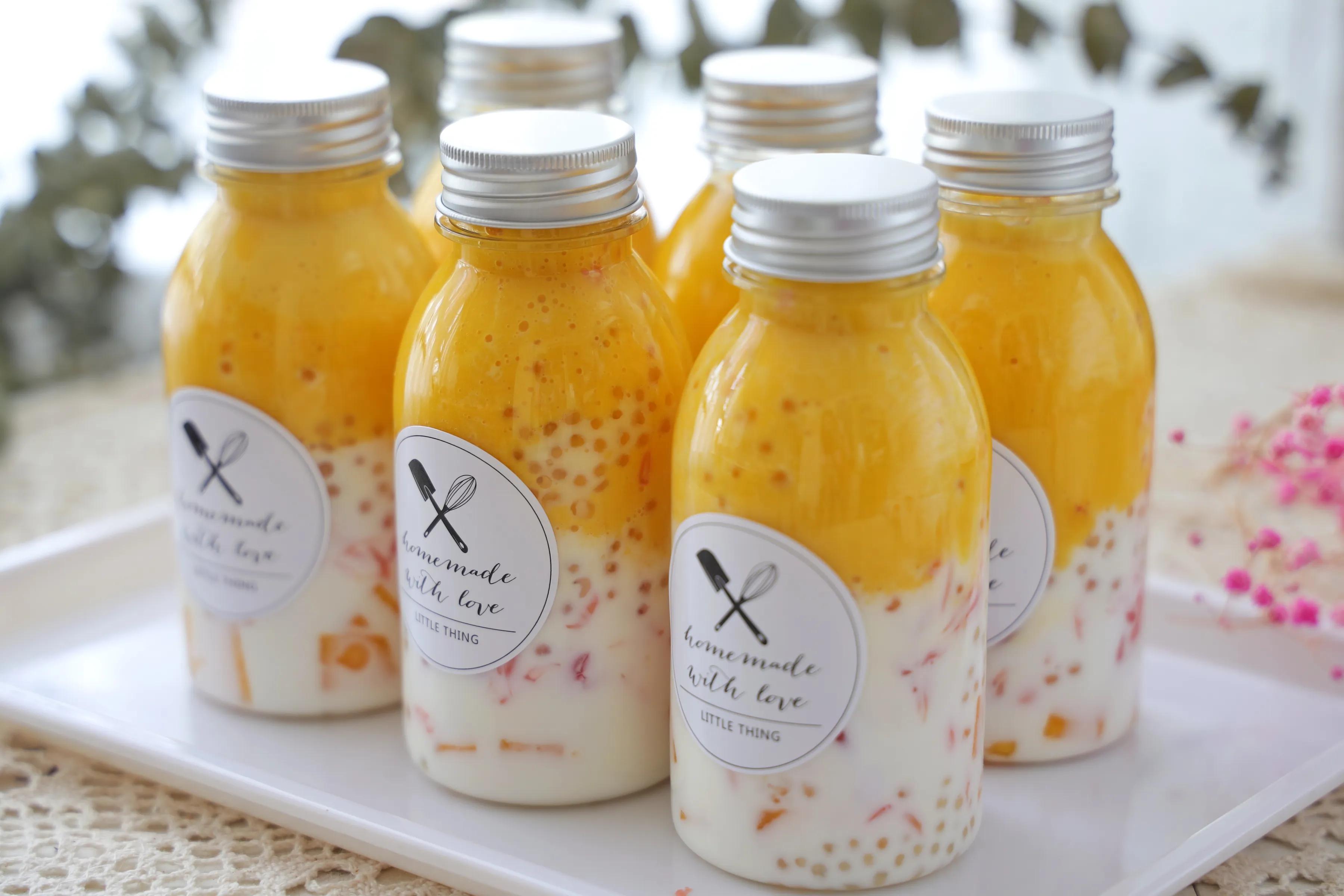 自制网红饮品，杨枝甘露，不加糖，好喝颜值高，夏天喝太安逸了