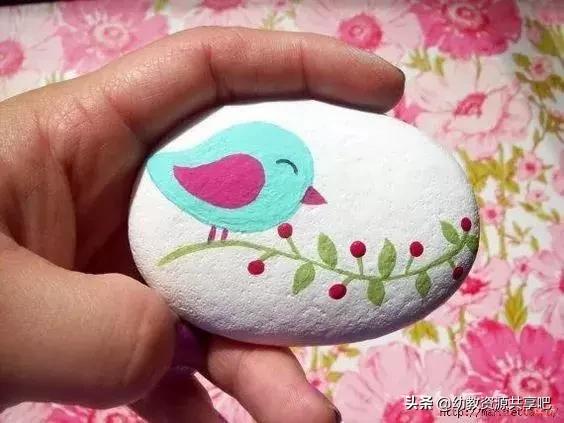 创意石头画简单又有趣,石头创意手工画