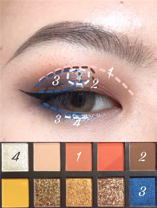 单眼皮内双贴双眼皮画眼影,单眼皮还是双眼皮更容易画眼影