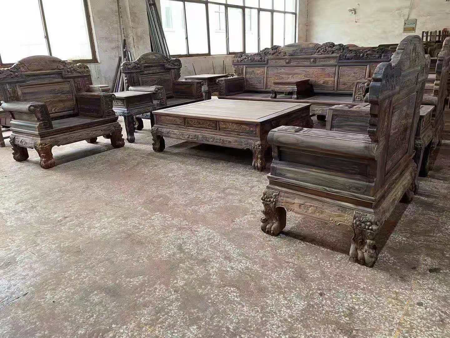 历下阔叶黄檀红木家具价格,阔叶黄檀黑酸枝国标红木