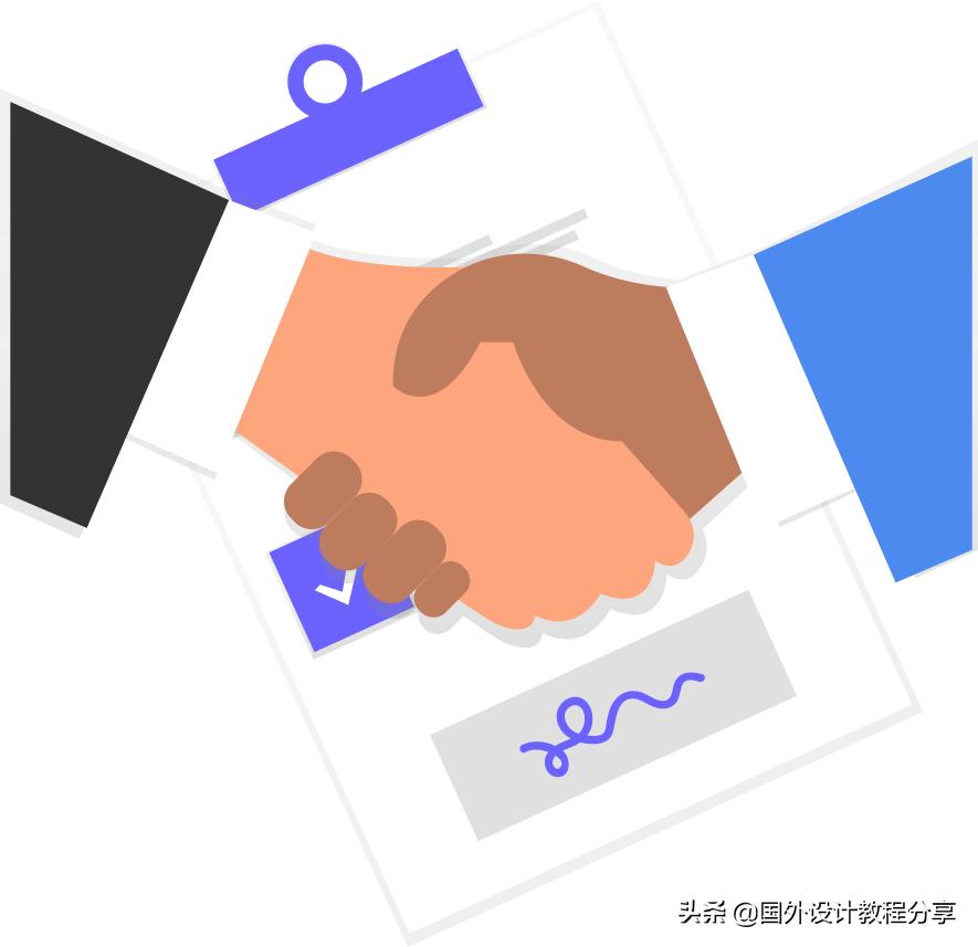 扁平矢量插画色彩教程,扁平矢量家具插画