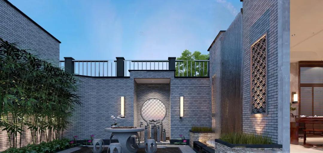 日式庭院景观设计3d图,日系庭院设计建模