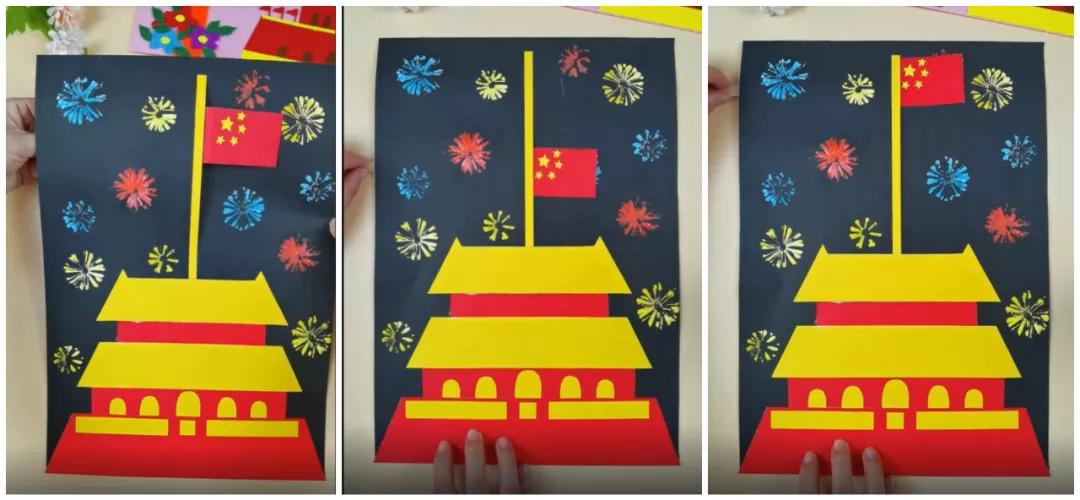 国庆节节祝福祖国幼儿园手工,国庆节节幼儿园手工祖国妈妈我爱你