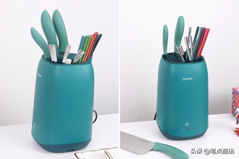 身为刀架筷笼，容不得藏污养菌！臻米K2刀叉筷子消毒机体验