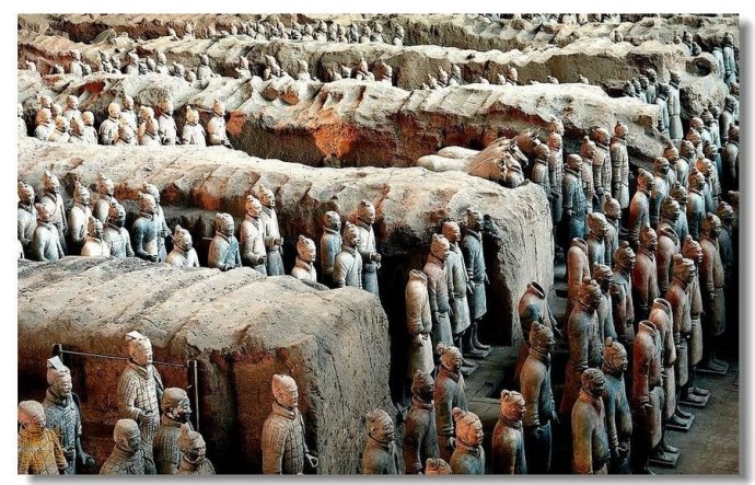 秦陵兵马俑震撼世界,震撼秦始皇陵兵马俑欣赏