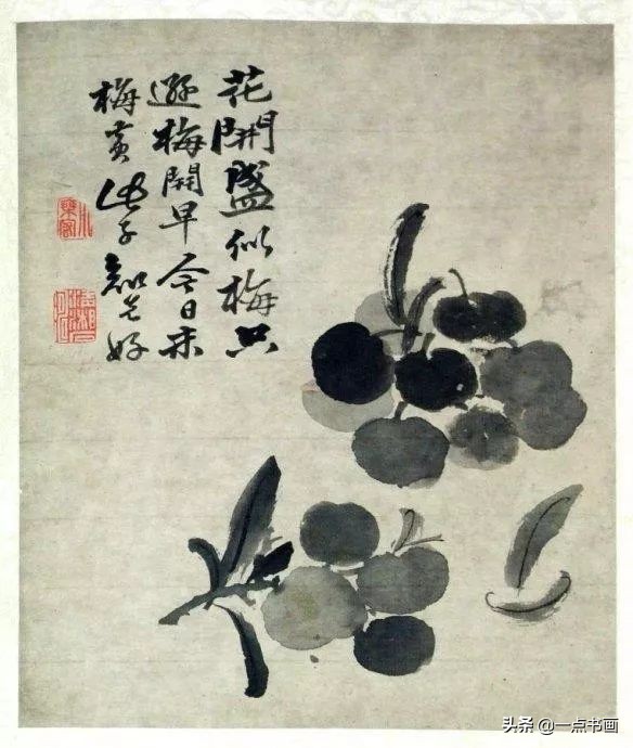 清代山水花鸟画家名单,清代画家朱耷的花鸟画画得很简练