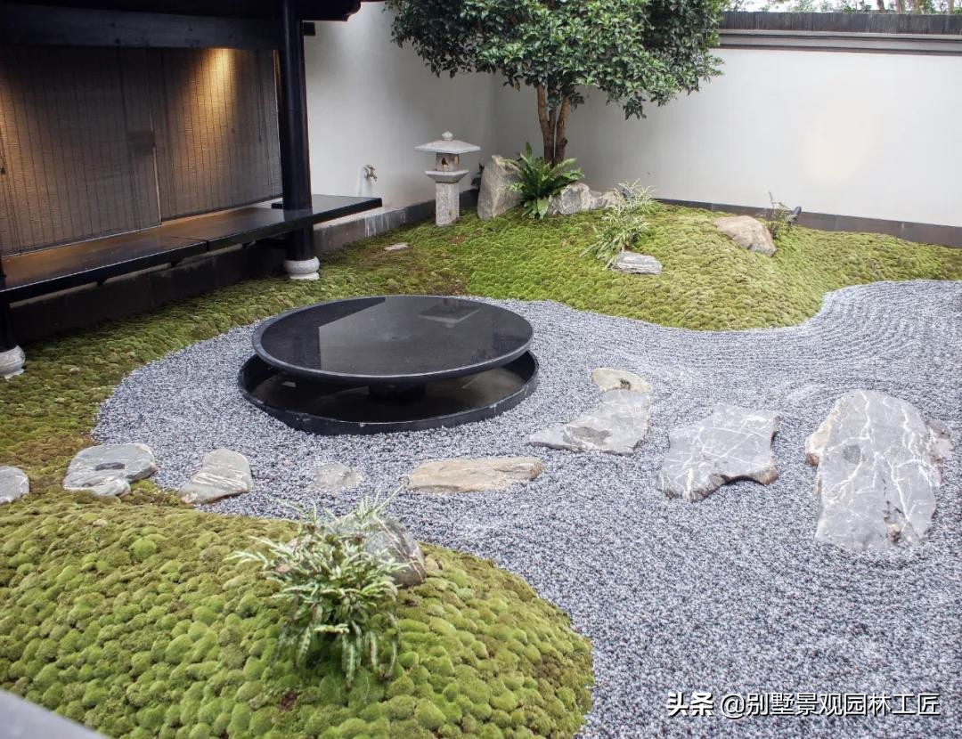 松江区禅意日式庭院设计,日式禅意园林小景观