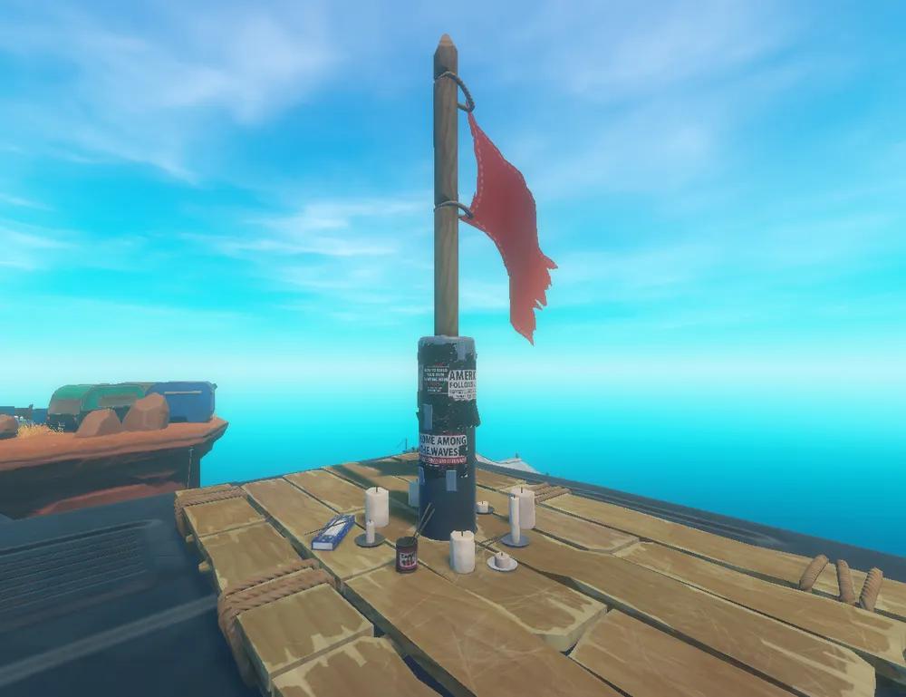 「Raft」大篷车岛：在集装箱塔顶上看到的纪念活动