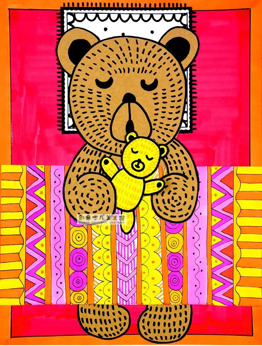 儿童画我有一双巧巧手,花被子儿童画小班