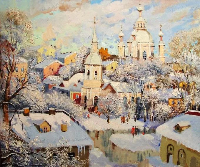 西欧大师画家的风景油画作品,卢卡斯风景油画作品