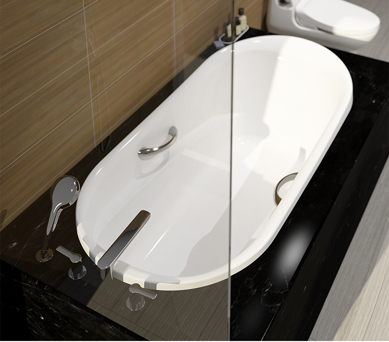 卫生间干湿分离装修效果图浴缸,豪华卫生间浴缸装修照片