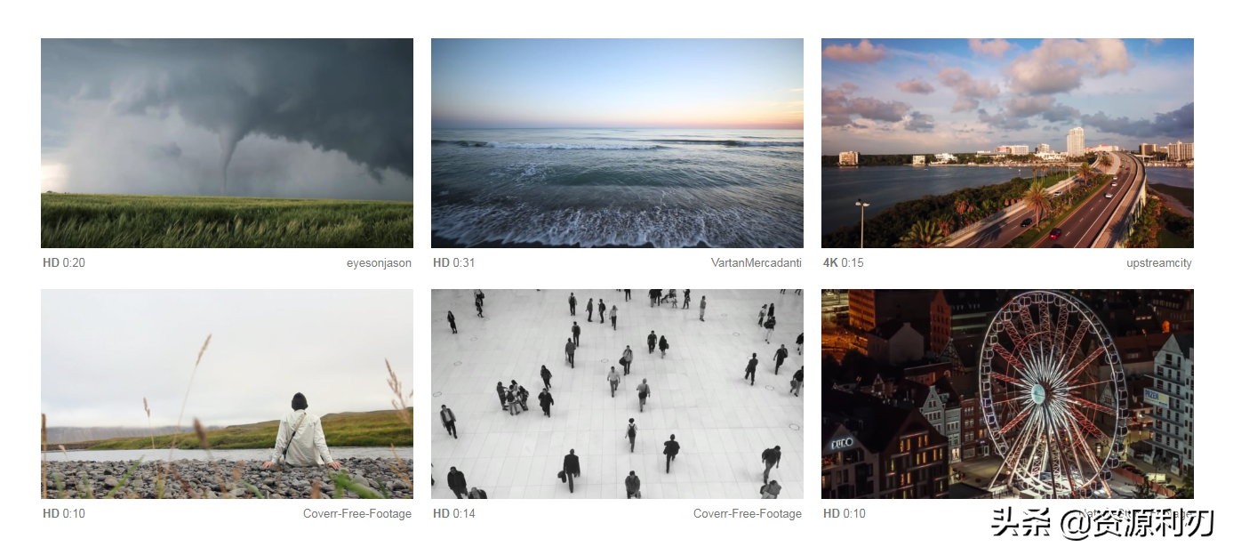 无版权全免费10个视频素材网站,国外免费无版权素材网站