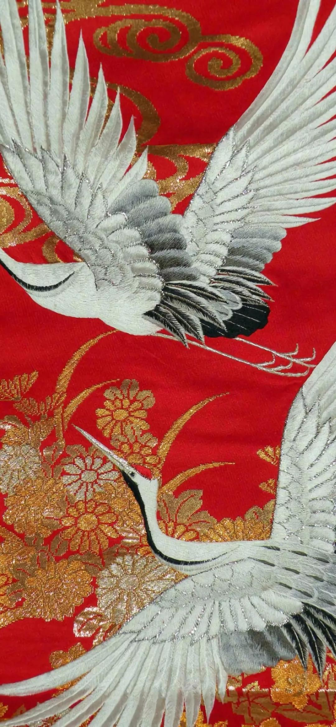 超高清古风仙鹤壁纸,仙鹤图案的中国风壁纸