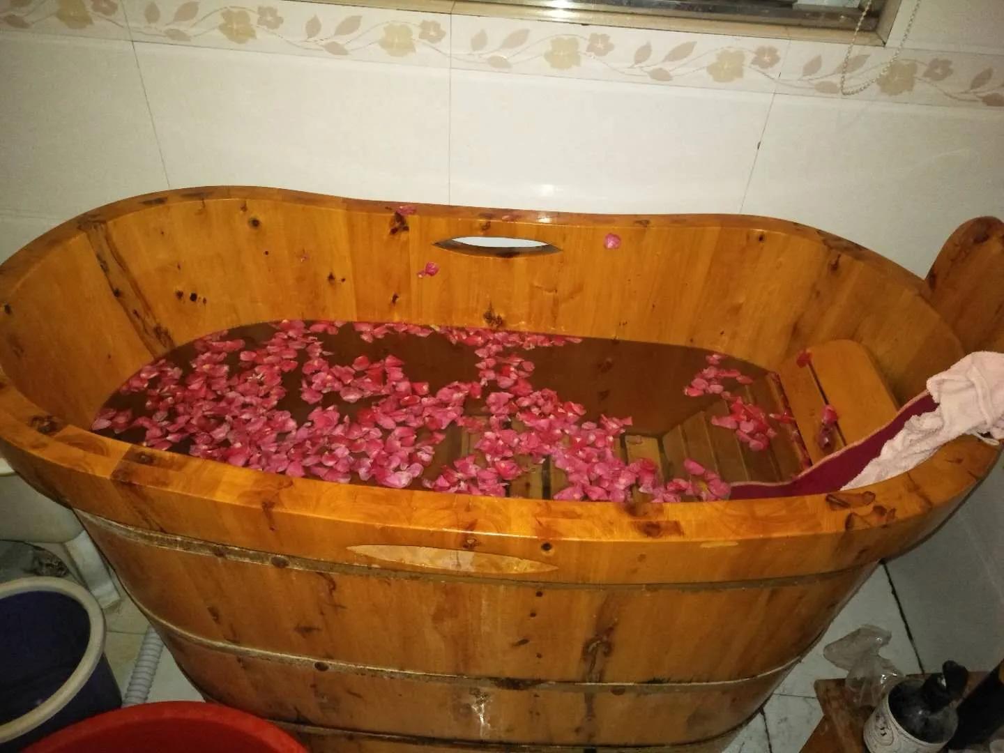 可拆卸木质浴缸,柏木浴缸开裂如何修补