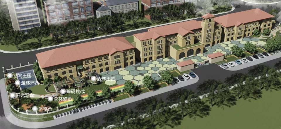 浙江省杭州市2018建设的幼儿园,杭州新建现代幼儿园效果图