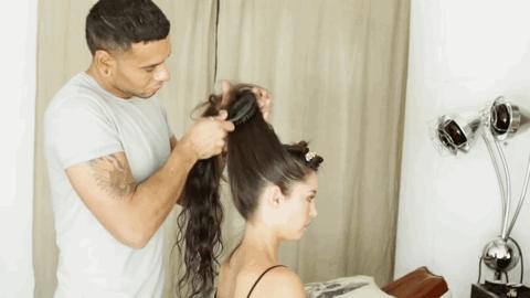 又酷又帅气的发型高马尾,复古发型女生港风长马尾