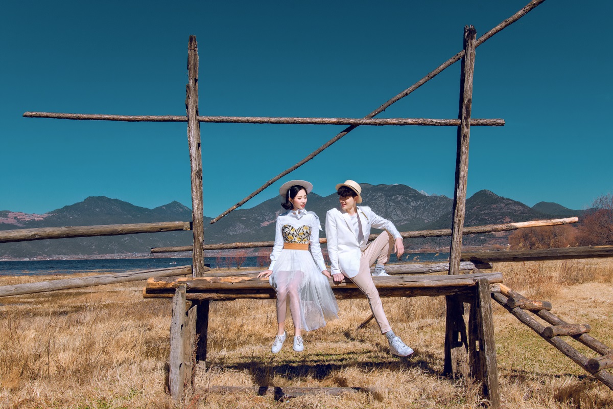 怎么在沙漠拍出仙气旅拍大片,高级感旅拍婚纱照拍摄经典推荐