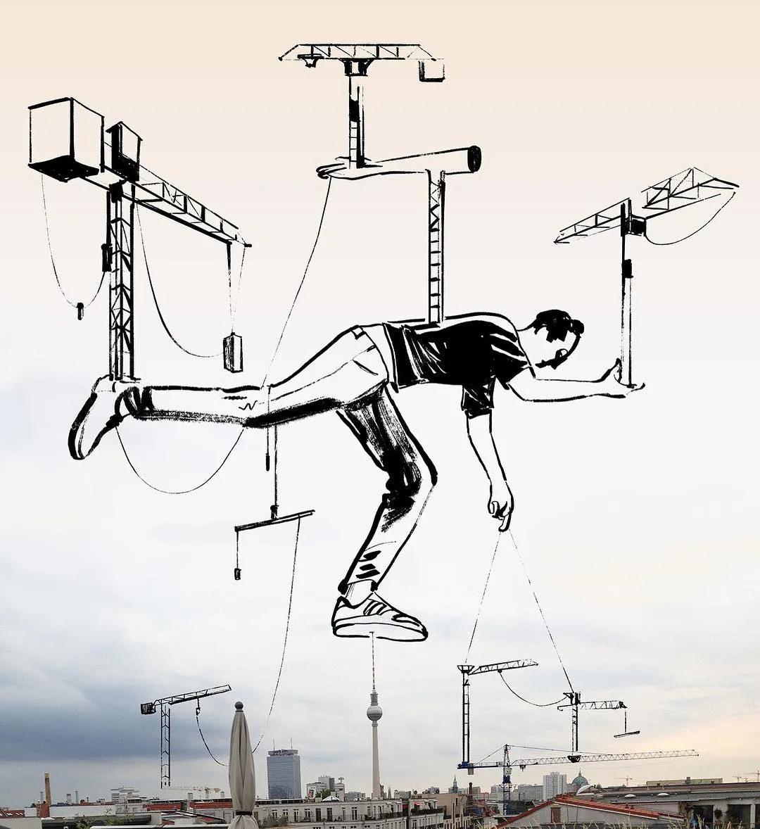 47岁大叔放弃高薪工作，一天画一幅成年人插画，看完让人心生欢喜