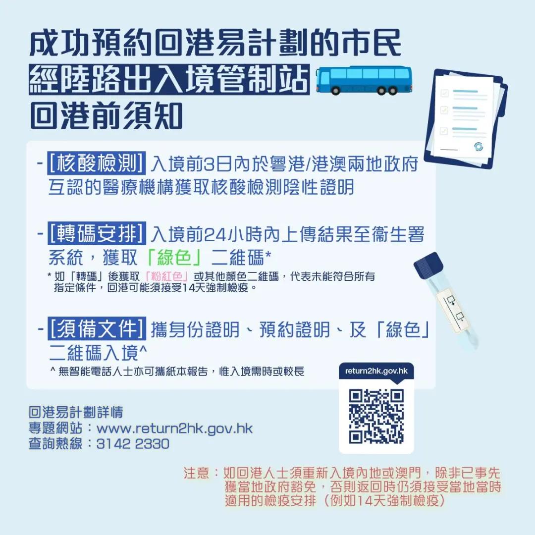 回香港免隔离14天的流程,回港免隔离