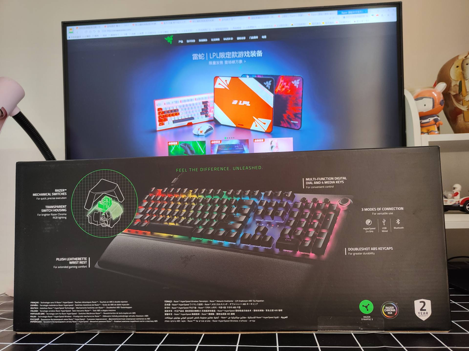 razer雷蛇黑寡妇蜘蛛v3绿轴介绍,雷蛇黑寡妇蜘蛛v3无线版绿轴