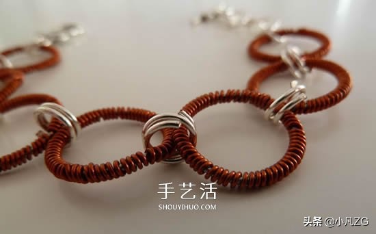 铜线手工制作手链,铜丝手链diy