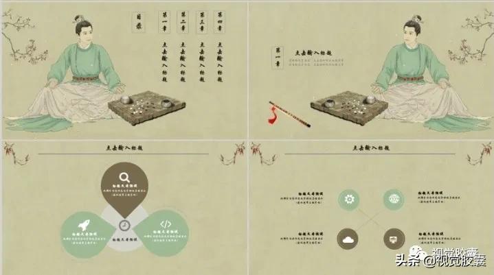 不是吧，你喜欢古风喜欢到，连PPT都是古风的