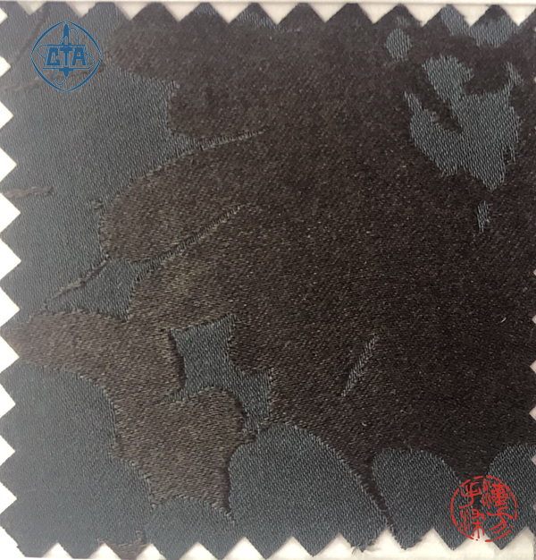 植物染希赛尔桑蚕丝交织缎之灰咖色