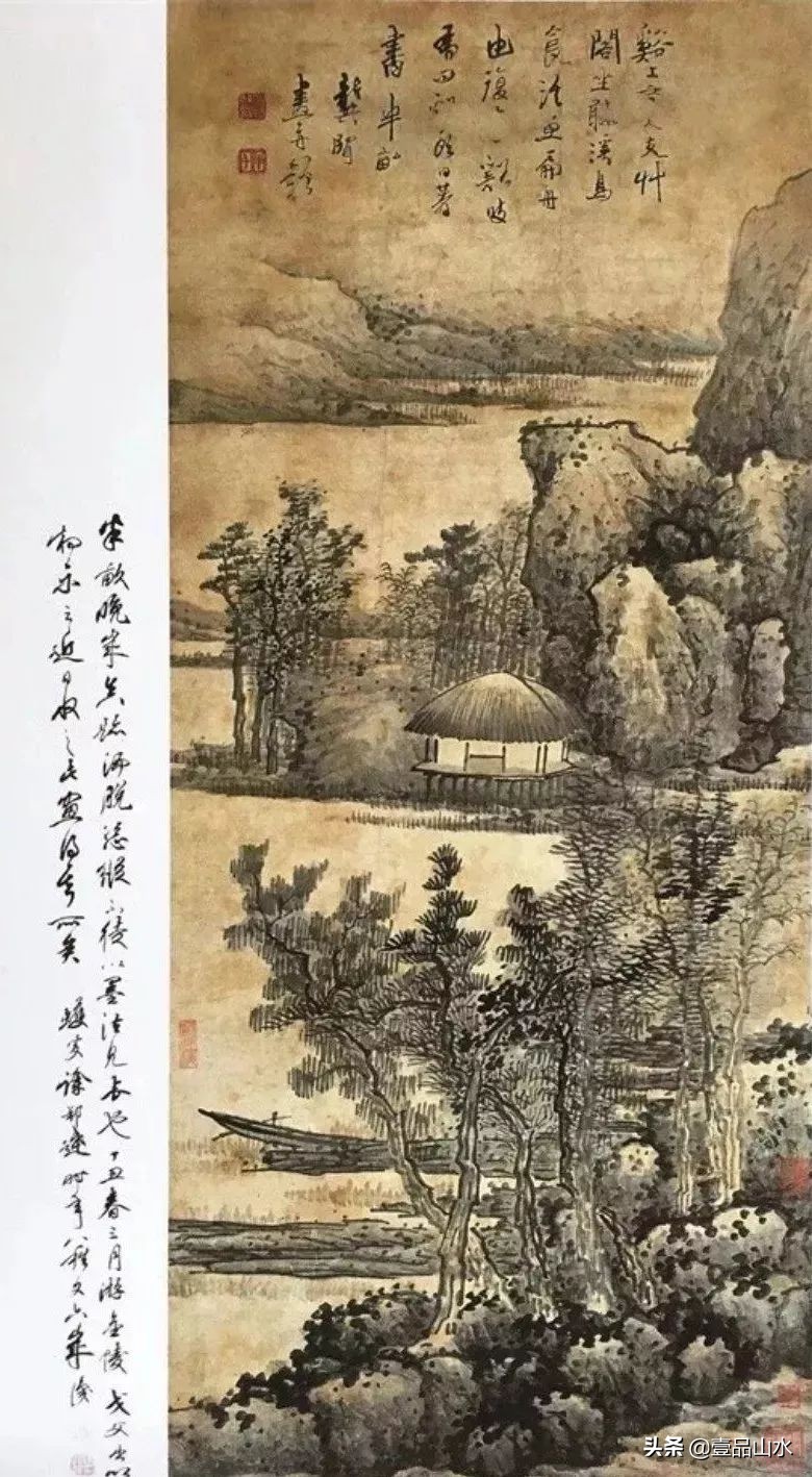 最真实的国画山水画,当代国画山水中的点景人物