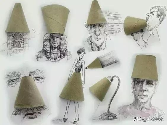 100种插画创意方法,好看的小插画铅笔