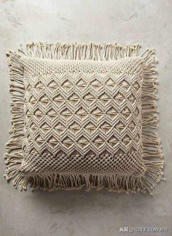 手工纯白棉绳编绳挂件,手工编绳合集名称