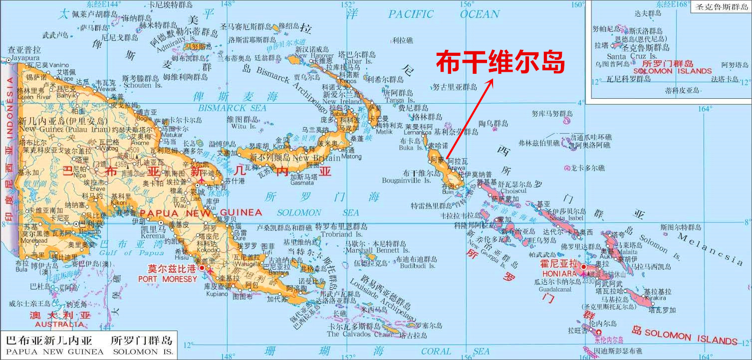 巴布亚新几内亚的“布干维尔自治区”，希望通过全民公投谋求独立