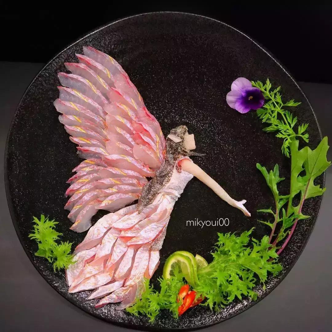 他用3d作画每张图都美到窒息,用三文鱼作画也能美到爆