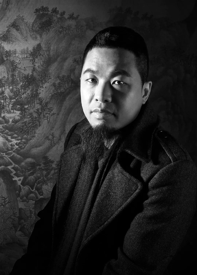 沈海工笔山水花鸟画作品,山水工笔画作品