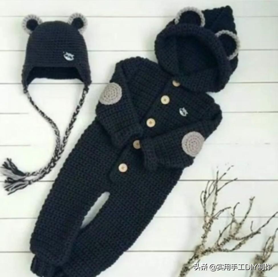 叶子针织宝宝连体衣裤教程 (连体婴儿裤子针织教程)