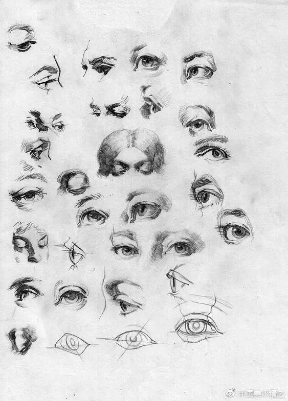 简笔画古风眼睛100种画法,古风眼睛100种画法简单