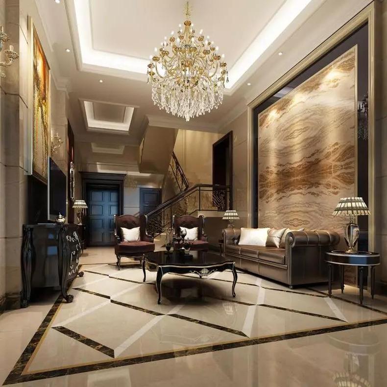 客厅沙发背景墙现代轻奢高级感,高级感装修电视背景墙小复式