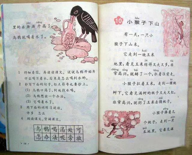 童年语文课本,80后的童年回忆之语文课本