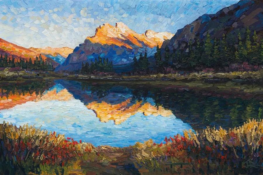 唯美壮丽的印象派风景油画,意境优美的古典风景油画欣赏