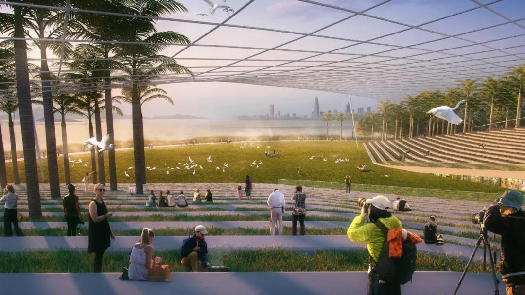 深圳湾超级总部基地绿化,深圳湾超级基地