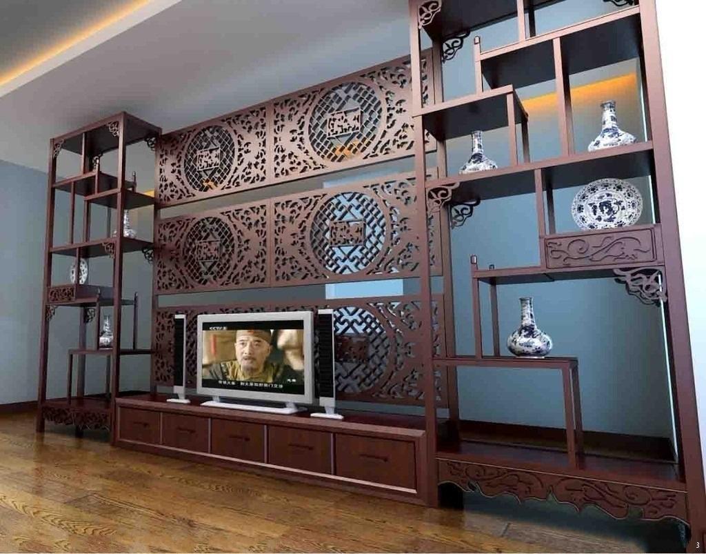 博古架隔断3米高,30多层博古架